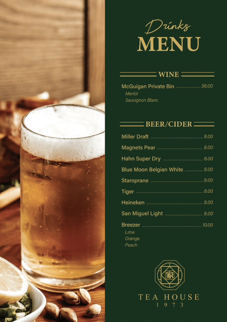Types Of Menus F&B Menus Explained C.O Enterprise